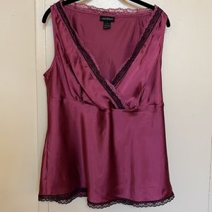Lane Bryant V-Neck Sleeveless Blouse Sz 14